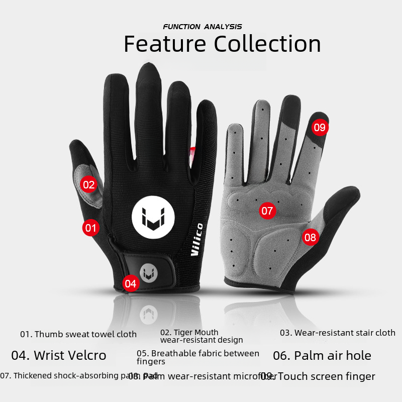 Kyncilor Outdoor Sports Full-Finger Cycling Gloves