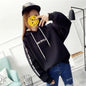 Velvet Padded Long-Sleeved Plus Jacket