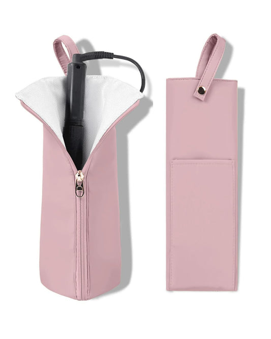 Heat-Resistant Hair Tool Travel Bag & Iron Holder