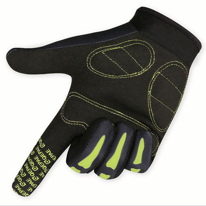 Qepae Cycling Gloves - Full Finger Skeleton Design