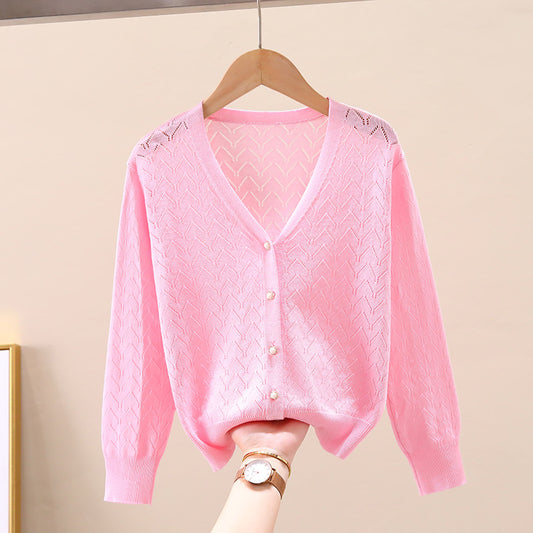 Kids UV-Protective Knitted Cardigan
