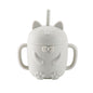 Cartoon Cat Silicone Baby Cup with Straw (BPA Free)