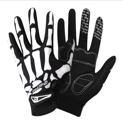 Qepae Cycling Gloves - Full Finger Skeleton Design