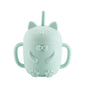 Cartoon Cat Silicone Baby Cup with Straw (BPA Free)