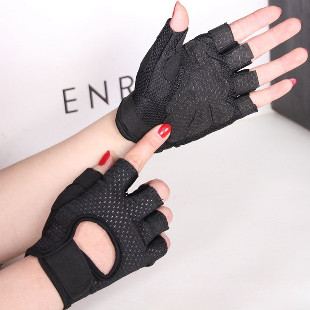 Cycling Fingerless Gloves for Men and Women - Breathable