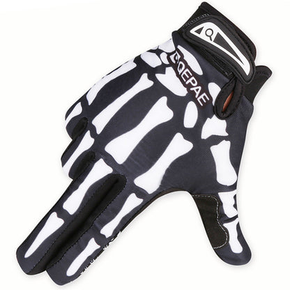 Qepae Cycling Gloves - Full Finger Skeleton Design