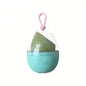 Oval Makeup Egg Storage Box with Lid, Portable Container